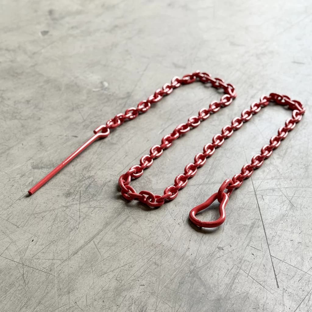 Lunningskjetting 2,0m m/låseløkke 5,8 t