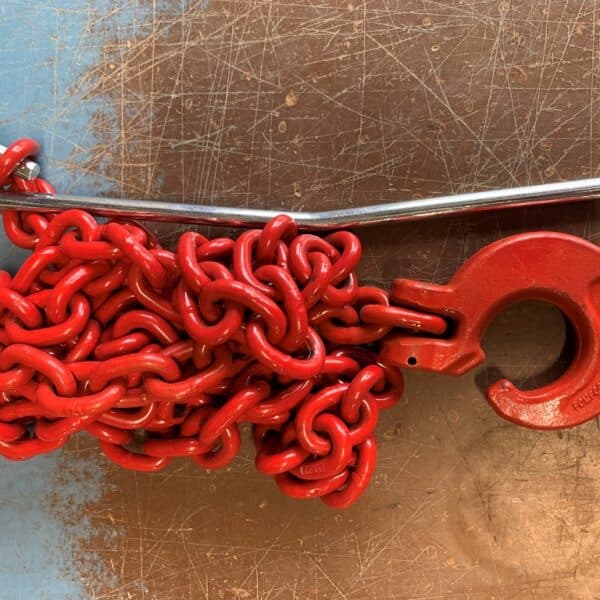 FRANSGÅRD LUNNEKJETTING 2M KROK/PINNE, RØD